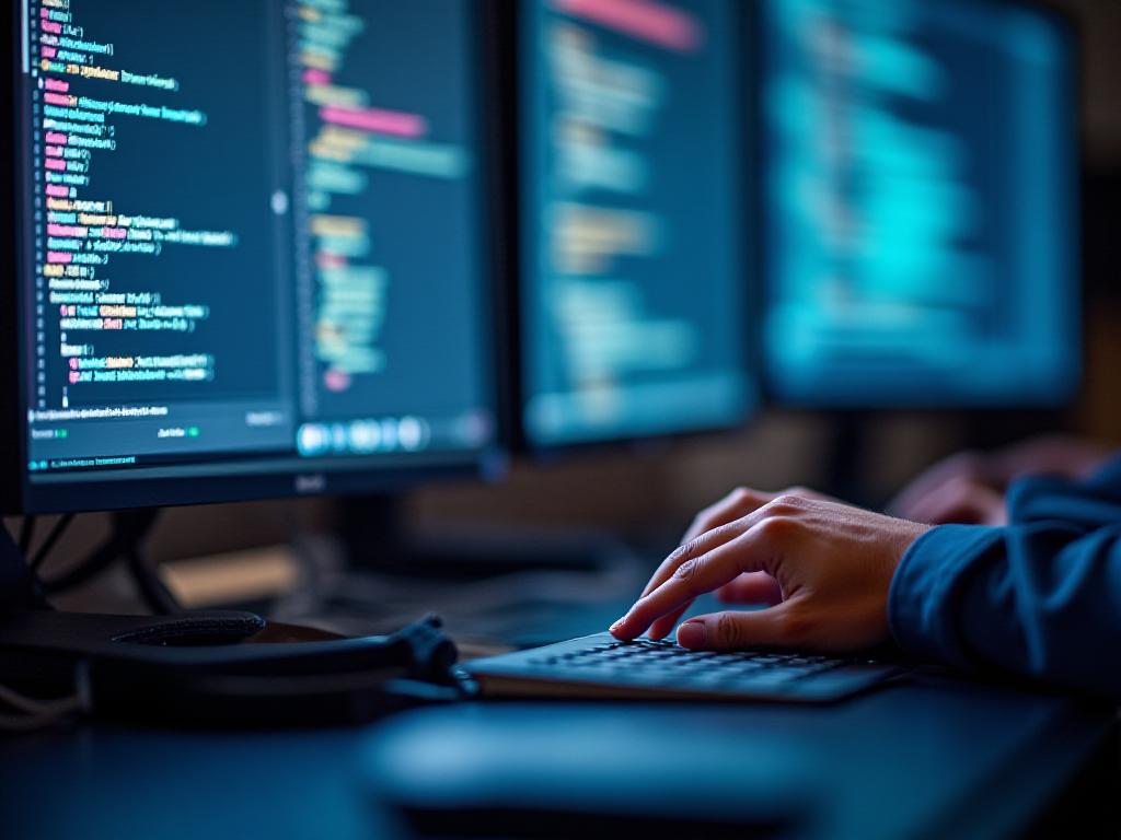 Team of developers building software